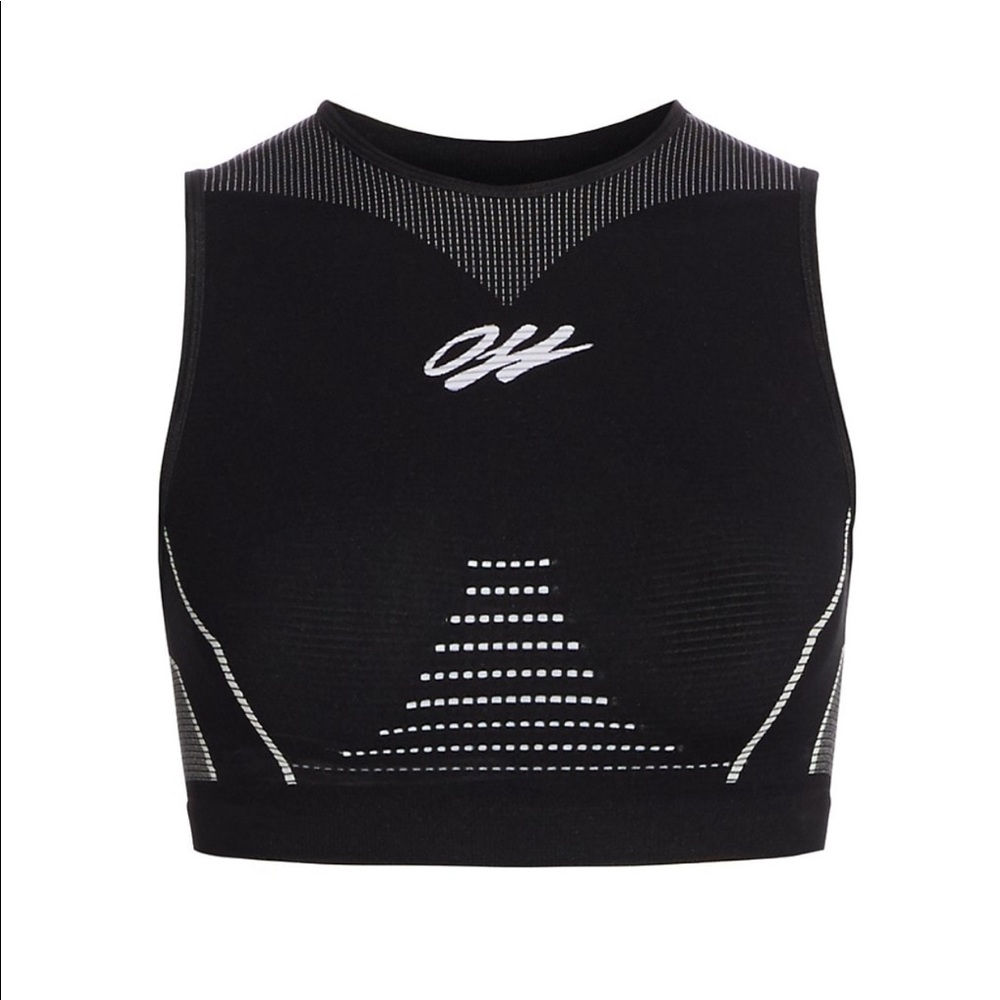 Off-White Seamless Sports Bra/Crop top
